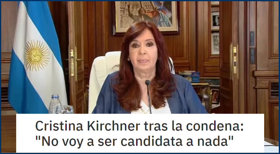 Condena a CFK